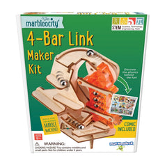 Marbelocity 4-Bar Link Marble Run Connector Set
