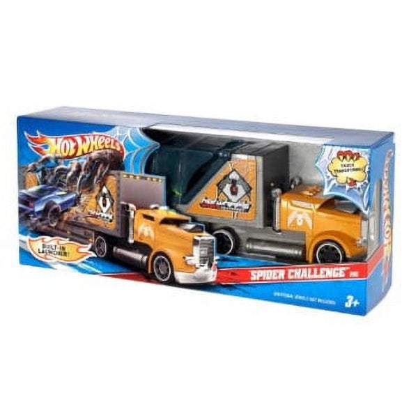 Hot Wheels Spider Challenge Rig — Interactive Stunt Playset