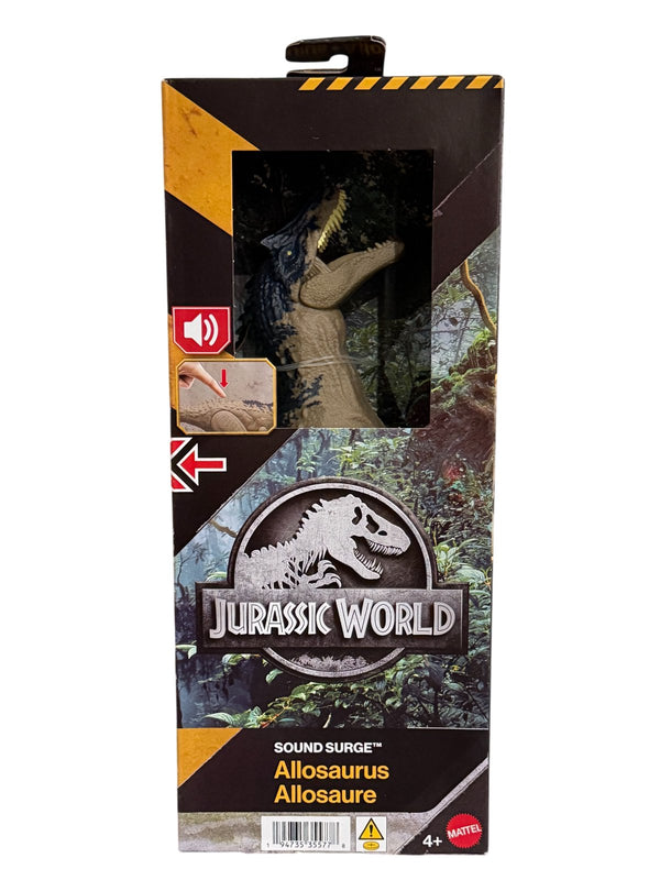 Mattel Jurassic World Sound Surge Allosaurus Dinosaur Figure