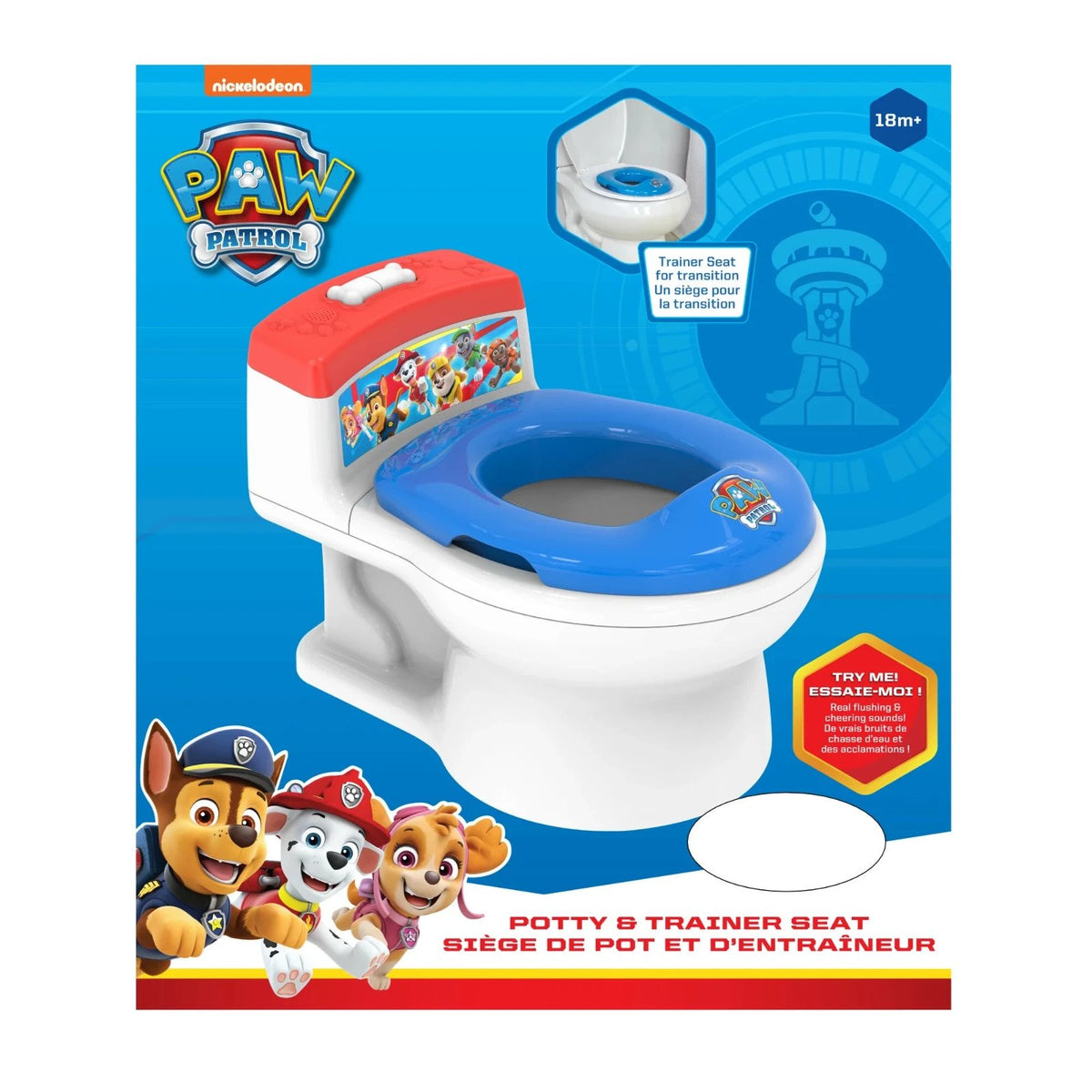 TOMY Paw Patrol 2-in-1 Potty Training Toilet with Reward Chart