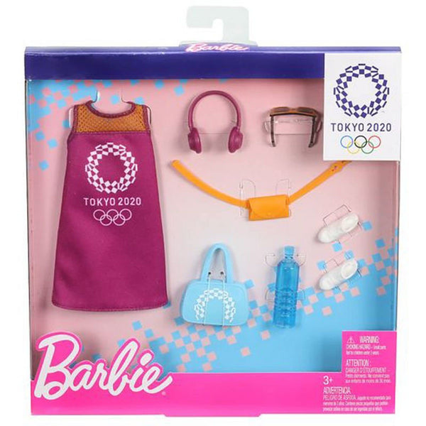 Barbie Olympic Tokyo 2020 Fashion Pack with 6 Accessories