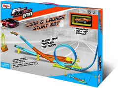 Maisto Fresh Metal Loop & Launch Stunt Track Set with Die-Cast Car
