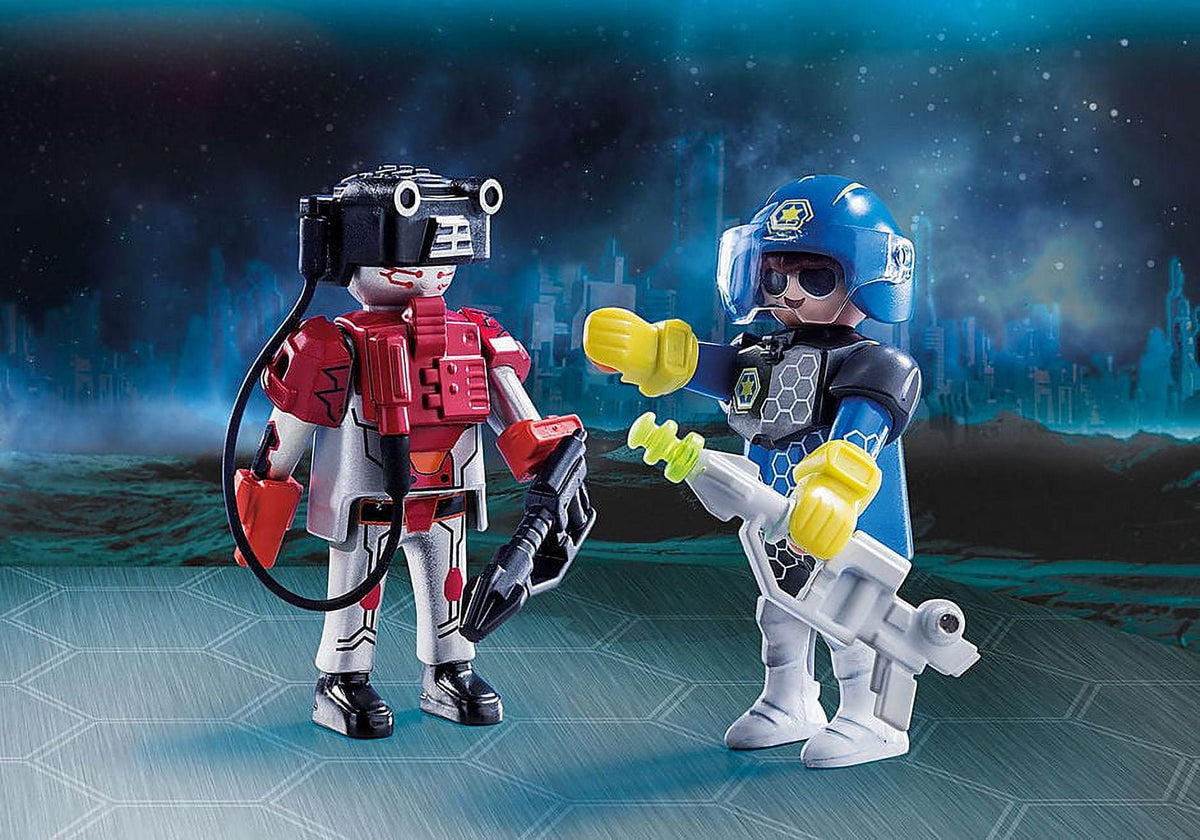 Playmobil Space Policeman & Thief Duo Pack | Intergalactic Adventure