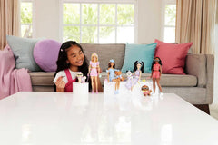 Barbie Twinning Looks Doll & Pet Dog – Blue Polka Dot Set