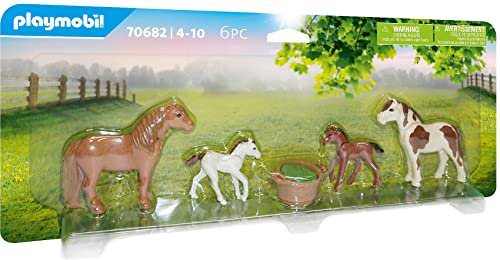 Playmobil Ponies with Foals | Pony Farm Playset for Kids