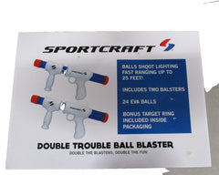 SportCraft Double Trouble Ball Blast Guns – 2-Player Shooting Game