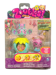 Spin Master Zoobles Azoozia Milton & Danby Spring To Life Figures