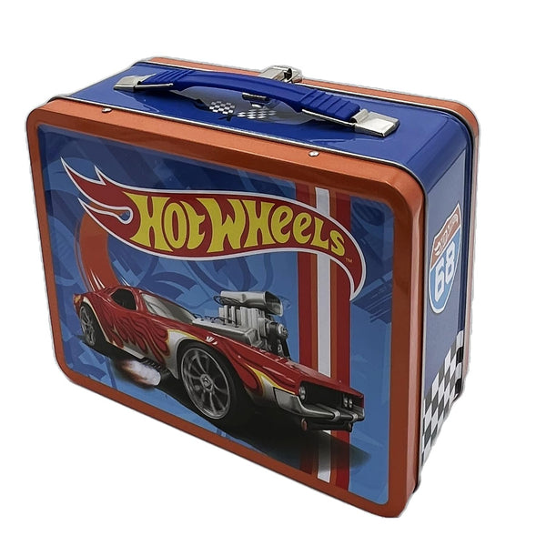 Factory Entertainment Hot Wheels Tin Tote Collectible Lunch Box
