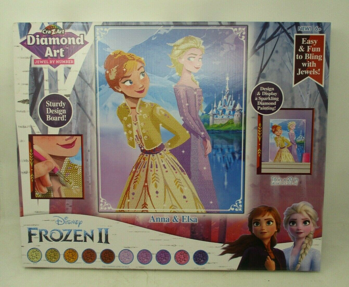 Cra-Z-Art Diamond Art Jewel by Number Anna & Elsa 16x20 In