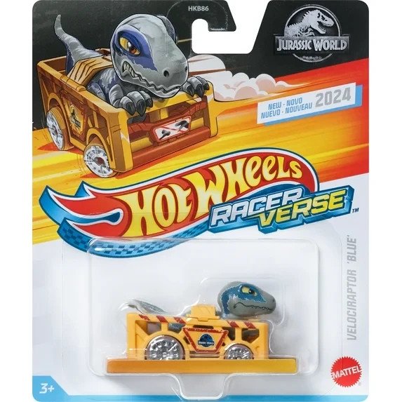 Hot Wheels RacerVerse Velociraptor Blue Die-Cast Collectible Car
