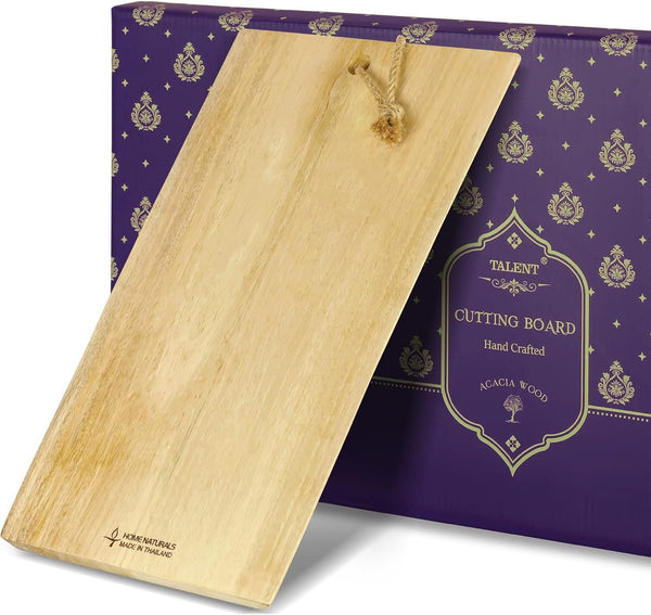 Talent Mango Wood Cutting Board with Live Edge, 15.6" x 9.8"