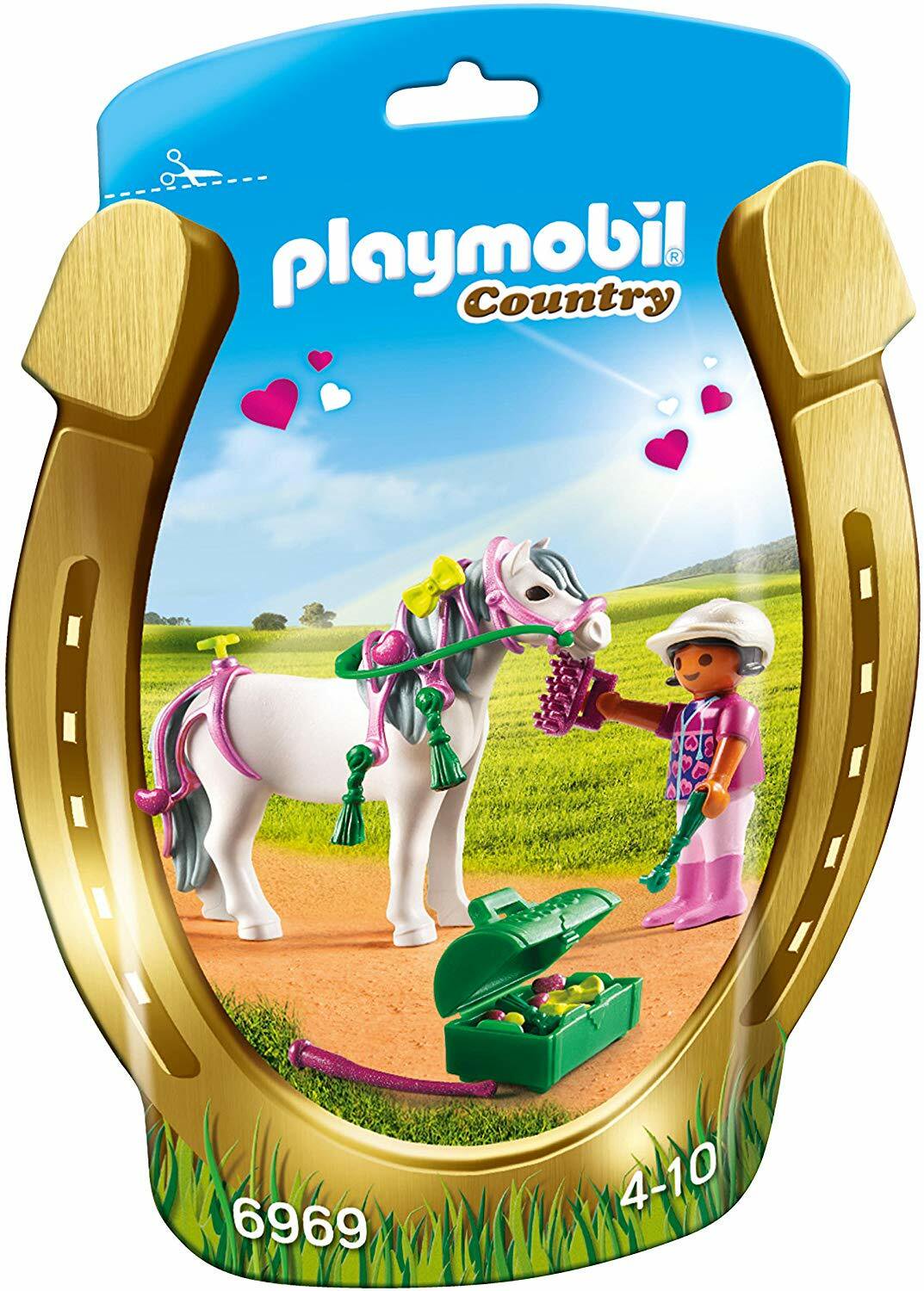 PLAYMOBIL Groomer with Heart Pony Collectible Playset