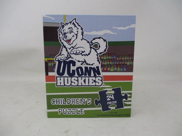 UConn Huskies 24-Piece Kids Jigsaw Puzzle – 9" x 10"