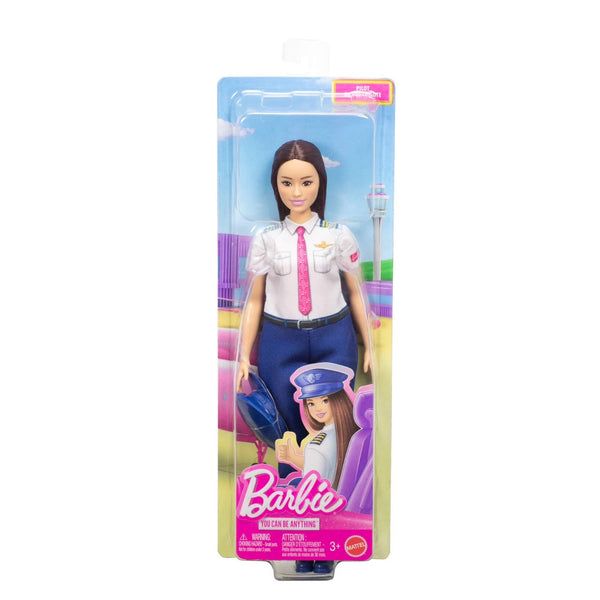 Barbie Careers Pilot Doll with Removable Uniform & Flight Cap