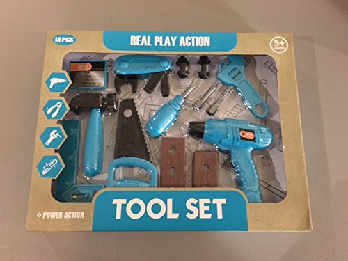 Real Action Play 13-Piece Kids Tool Set – Pretend Play Toolkit