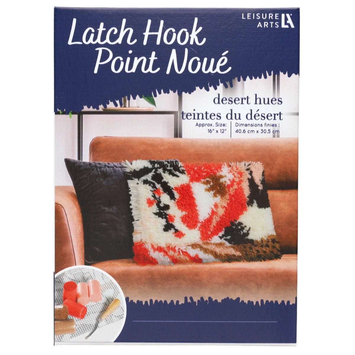 Leisure Arts Desert Hues Latch Hook Kit, 12" x 16"
