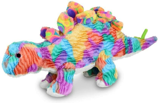 Glitzy 18-Inch Tie-Dye Stegosaurus Plush Stuffed Animal