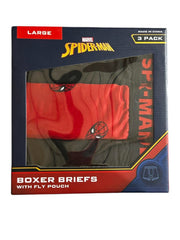 Marvel Spider-Man Men's 3-Pack Boxer Briefs – Size Large