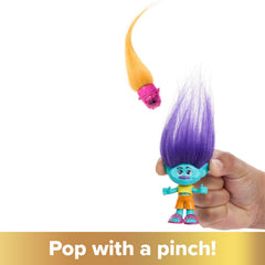 Mattel Trolls Band Together Hair Pops Branch Small Doll with Accessories