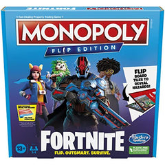 Hasbro Monopoly Fortnite Flip Edition Board Game for 4 Players