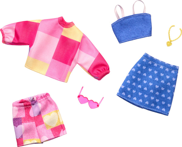 Barbie Fashions 2-Outfit Clothing Set with Tops, Skirt
