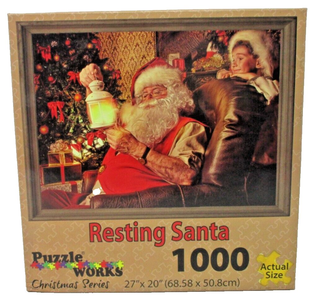Puzzle Works Resting Santa 1000 Piece Jigsaw Puzzle