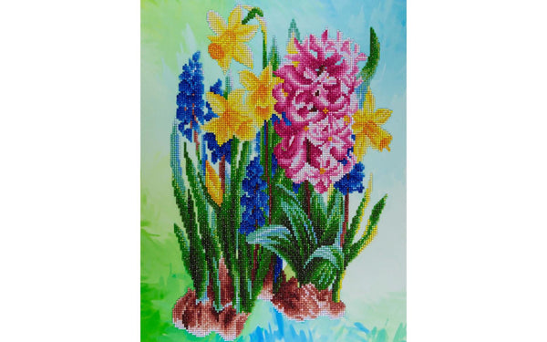 Leisure Arts Wildflowers Diamond Painting Kit – 14"x16" Full Drill