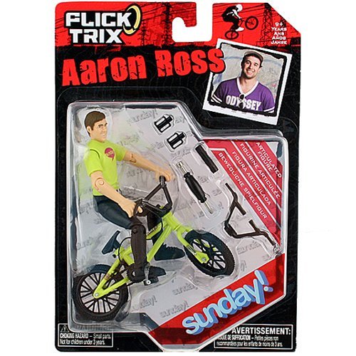 Flick Trix Pro Rider Aaron Ross Die-Cast Finger BMX Bike Set