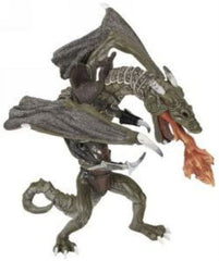 Papo Fantasy Fire-Breathing Green & Black Dragon Figure