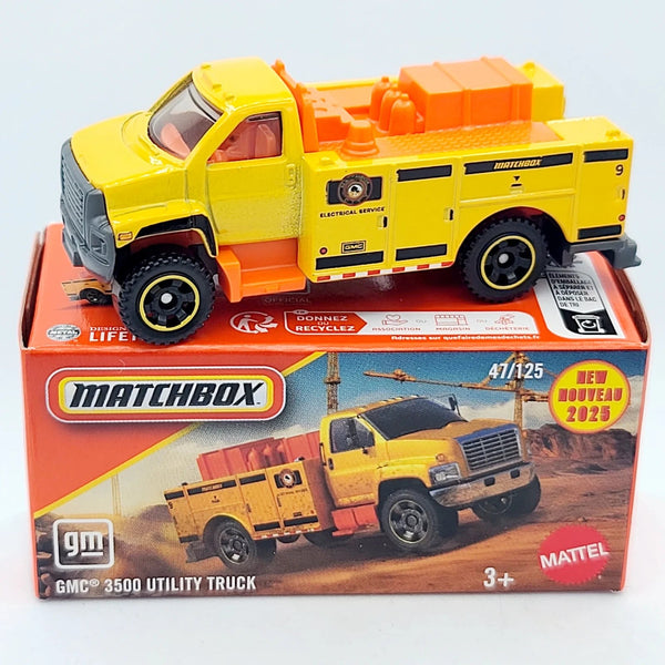 Matchbox 2025 GMC 3500 Utility Truck Die-Cast Collector Car