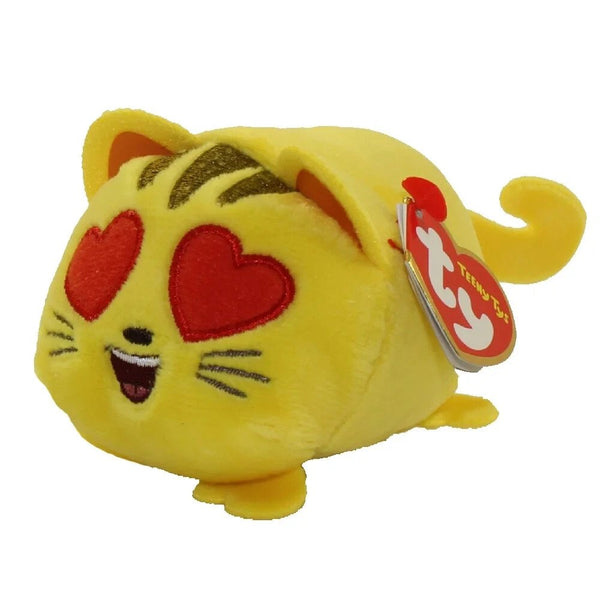 TY Teeny Tys Emoji Movie Cat Heart Eye Stackable Plush 4in