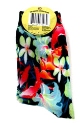 Margaritaville Floral Graphic Crew Socks – Ladies Medium