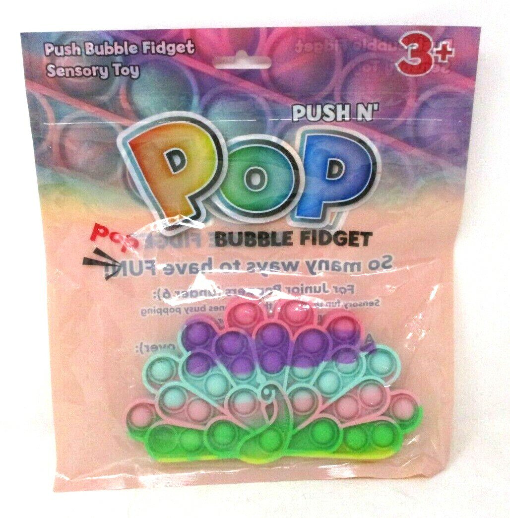 Push N' Pop Bubble Fidget Toy – Peacock Sensory Popper