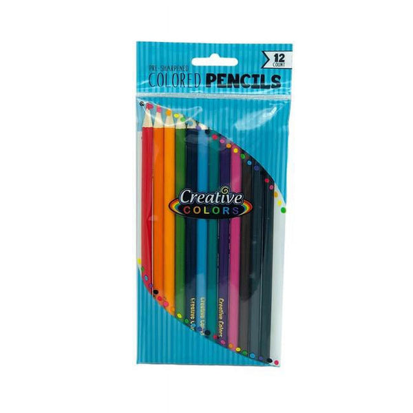 Creative Colors 12-Count Colored Pencils, Assorted – Bulk 48-Pack
