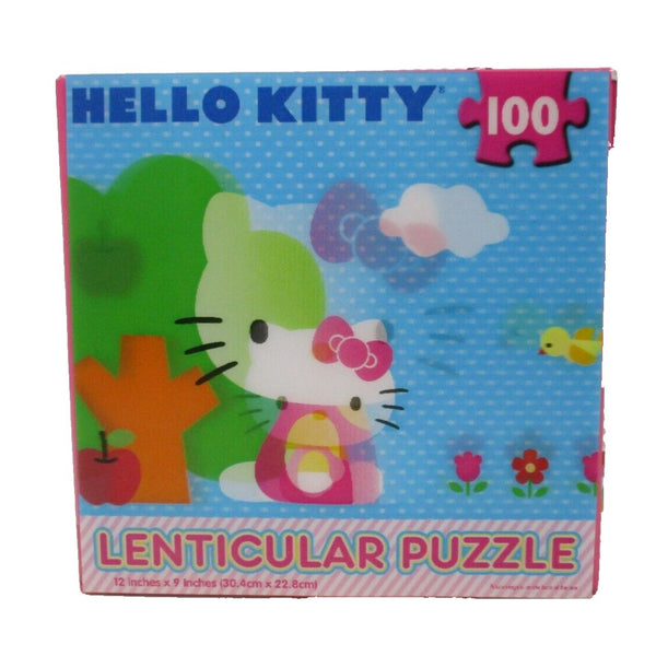 Cardinal Hello Kitty 100-Piece Lenticular Puzzle | Holographic