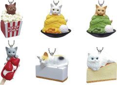 Bandai Gashapon Neko Cafe Series 9 Cat Mascot Keychain Blind Box