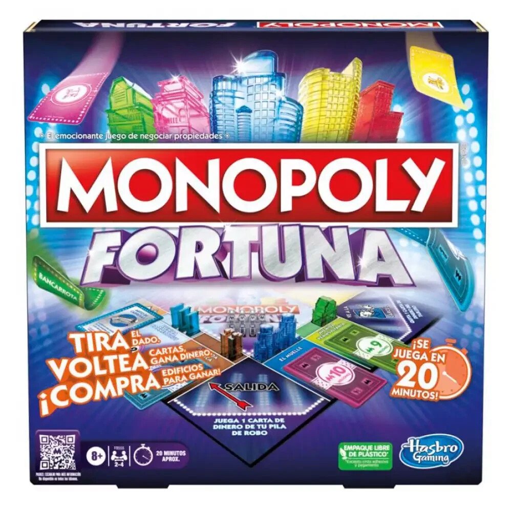 Hasbro Monopoly Fortuna – Fast-Paced Card-Flipping Game