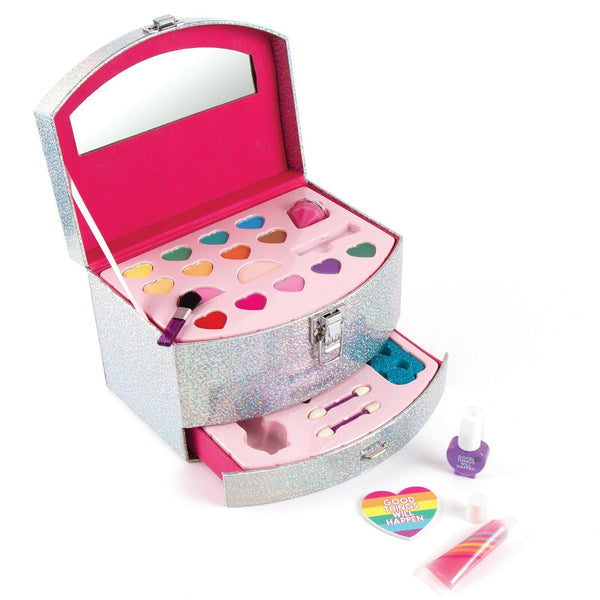 Make It Real Let's Sparkle Cosmetic Case – Kids Makeup & Nail Set