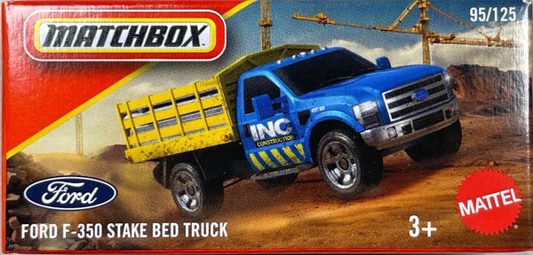 Matchbox 2025 Power Grabs Ford F-350 Stake Bed Truck #95/125