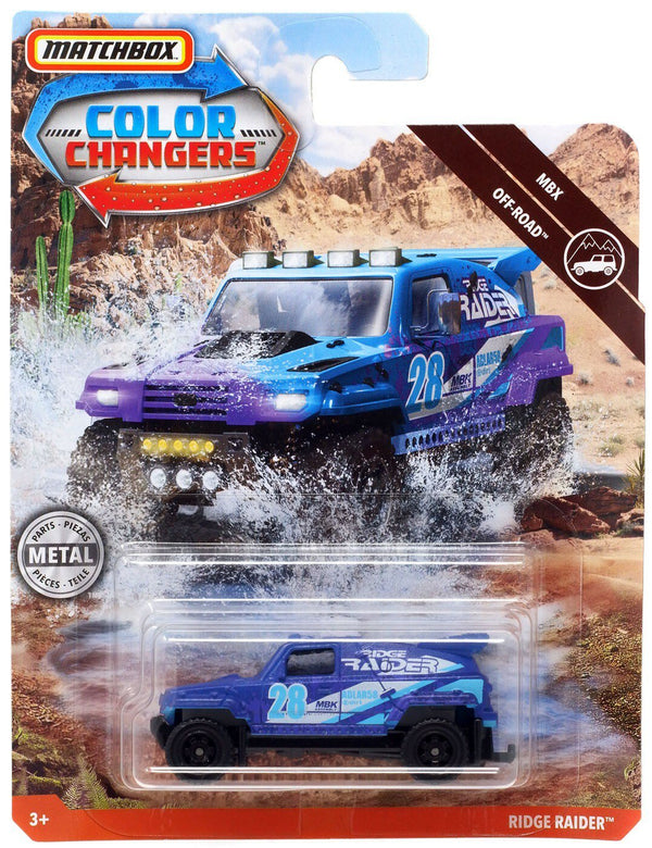 Matchbox Color Changers MBX Off-Road Ridge Raider Diecast Car