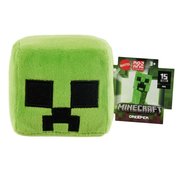 Mattel Minecraft Creeper Mini Block Plush – Soft Stackable Collectible