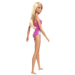 Barbie Beach Doll – Blonde Hair & Floral Swimsuit