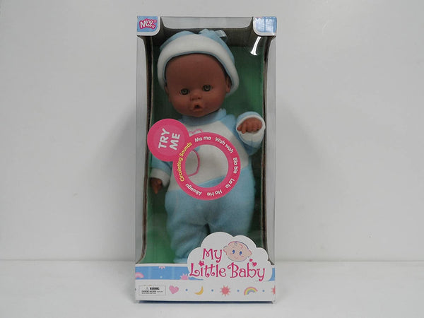 My Little Baby Baby Sounds AA Doll – Blue Interactive Baby Doll