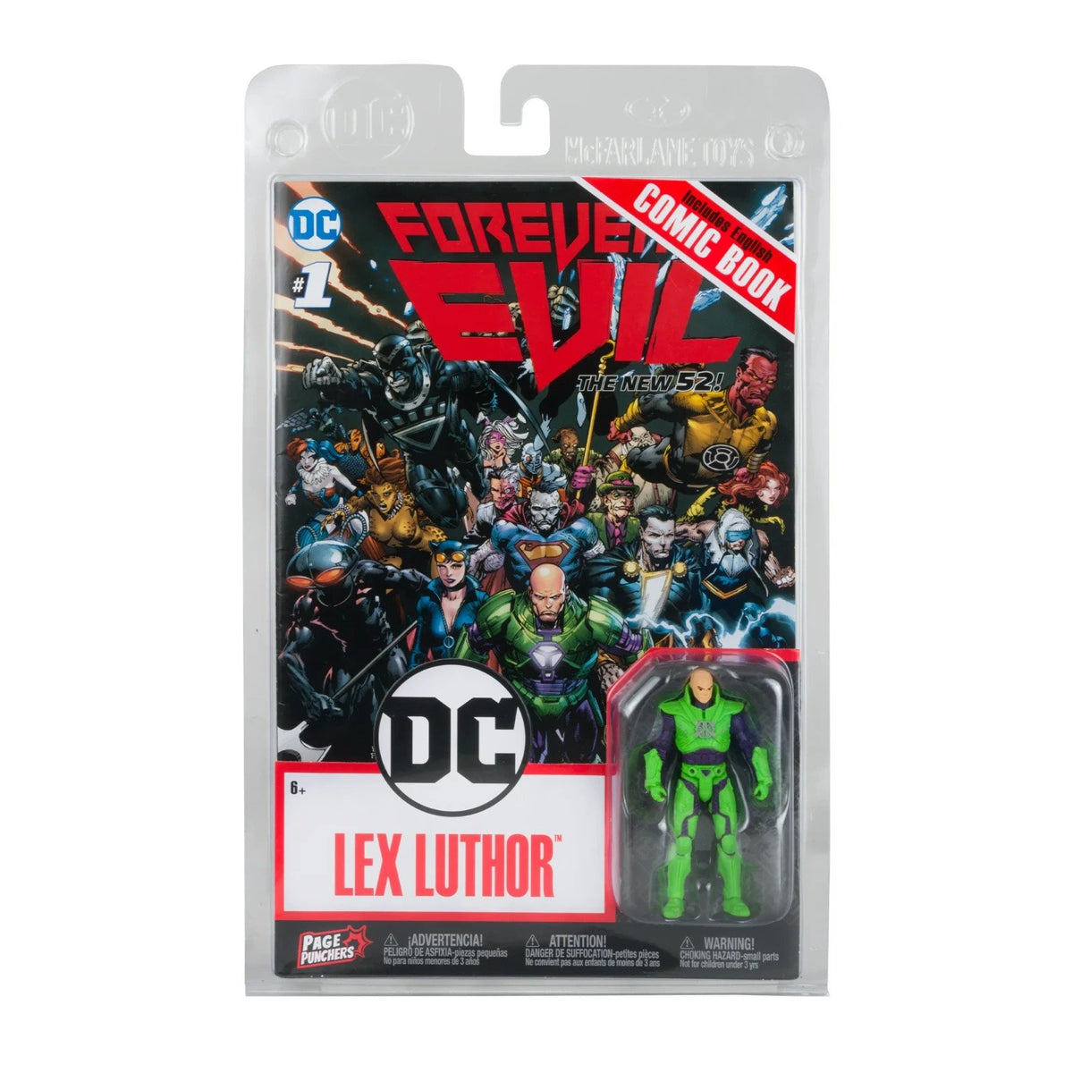 McFarlane Toys Lex Luthor Page Punchers 3" Figure with Comic