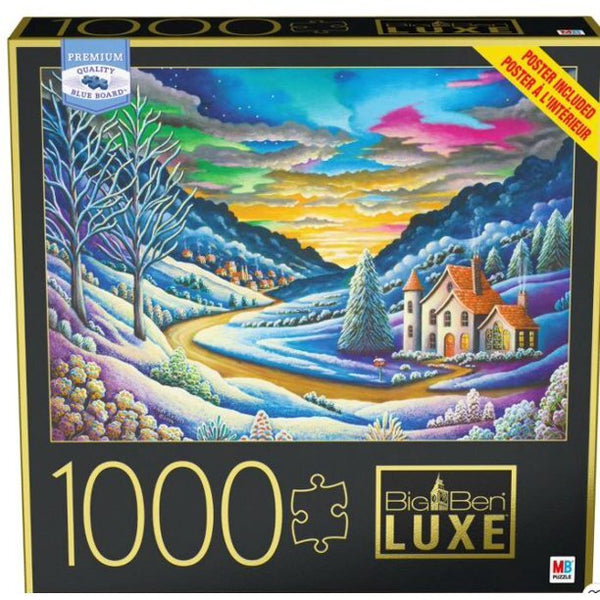 Hasbro Big Ben Luxe 1000-Piece Jigsaw Puzzle – Snow Landscape