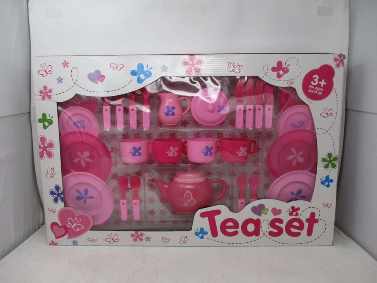 Hong Chang Butterfly & Bumblebee 27-Piece Kids Tea Play Set