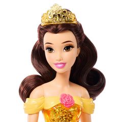 Mattel Disney Princess Belle Fashion Doll with Tiara & Styling Hair