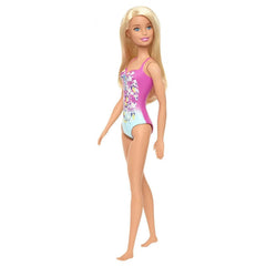 Barbie Beach Doll – Blonde Hair & Floral Swimsuit