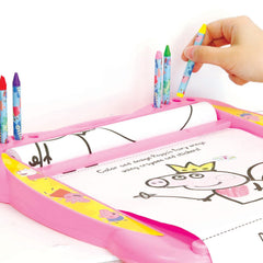 Peppa Pig Roll Desk Activity Set with Paper, Stickers & Crayons