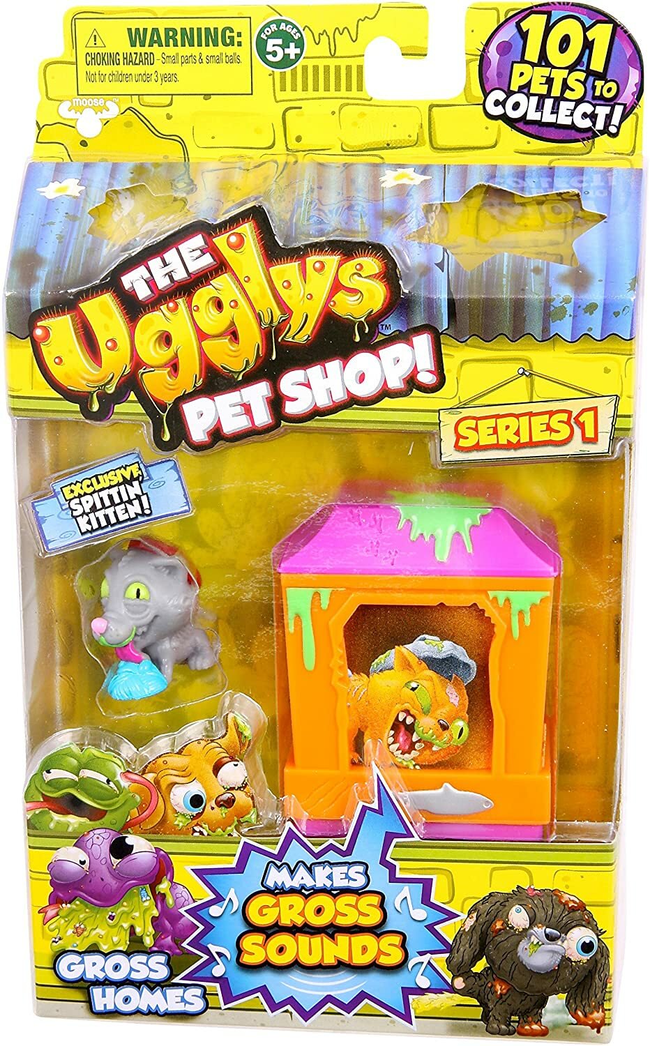 Hasbro Ugglys Pet Shop Gross Homes – Spittin Kitten